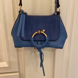 See by Chloe blue crossbody purse